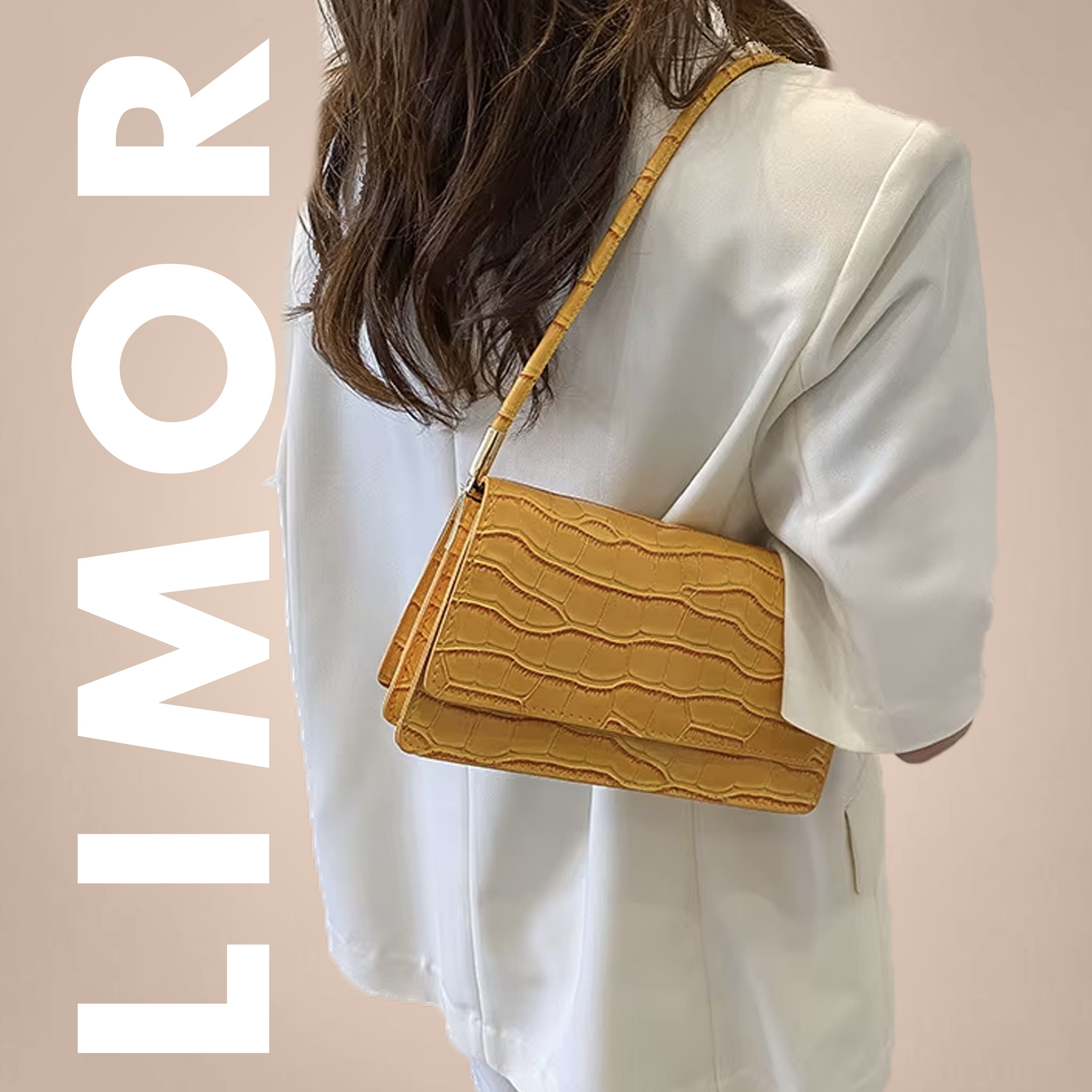 Luxury Crocodile Leather Shoulder Bag
