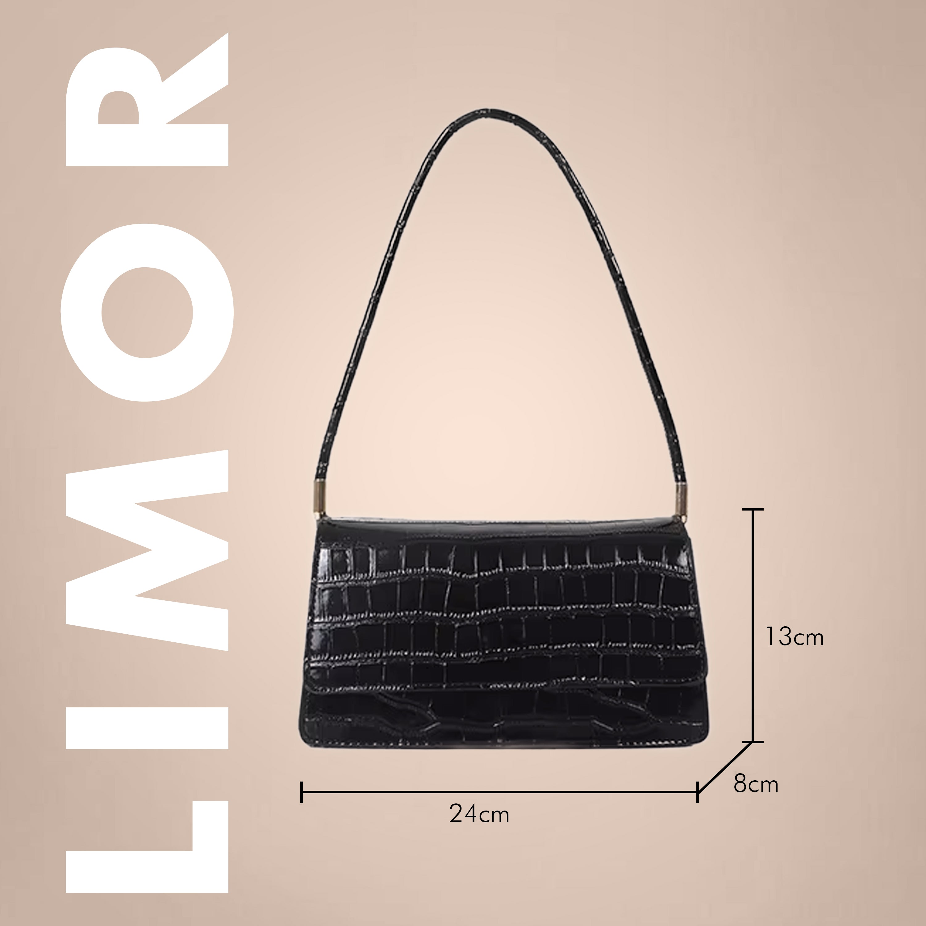 Luxury Crocodile Leather Shoulder Bag – Elegant & Stylish Bag in 8 Colors