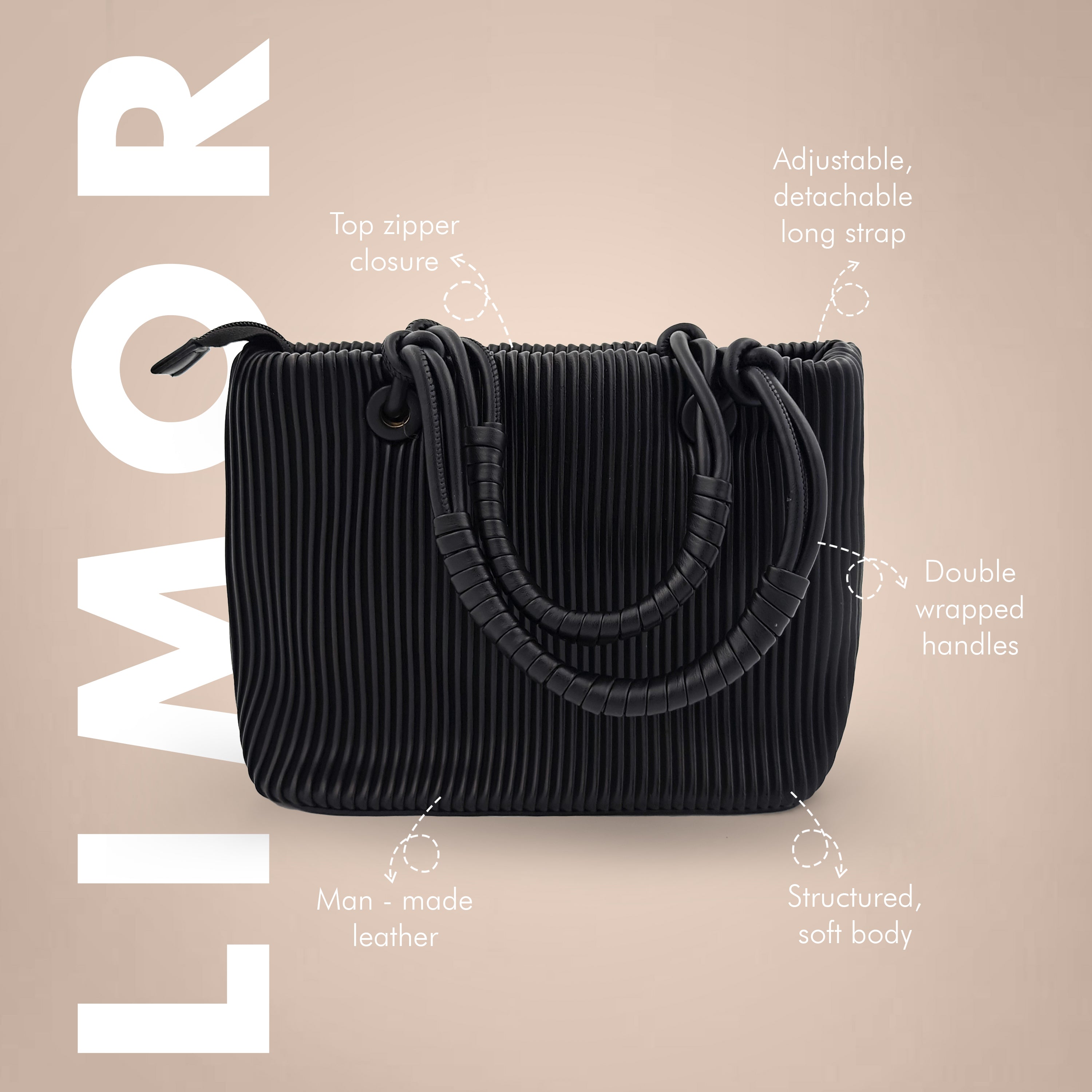 Limor Genuine Leather Luxury Women Tote Bags