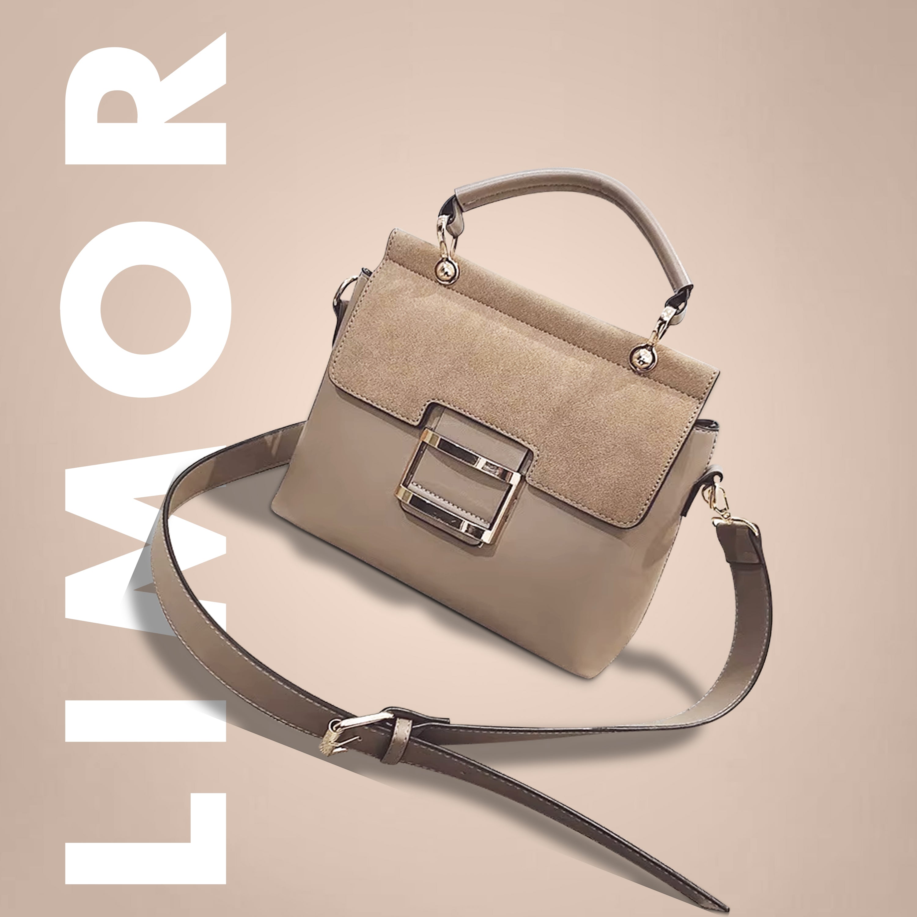 Hot-Selling Fashion Wide Shoulder Strap Portable Crossbody Small Square Bag