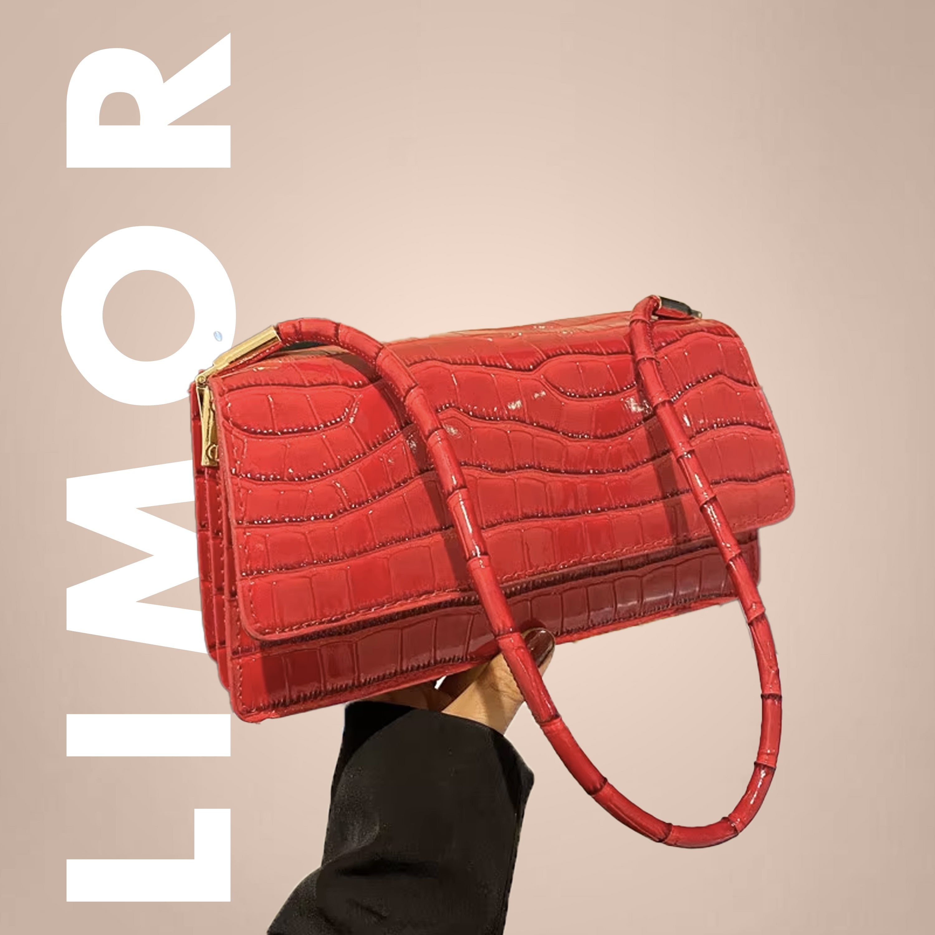 Luxury Crocodile Leather Shoulder Bag – Elegant & Stylish Bag in 8 Colors