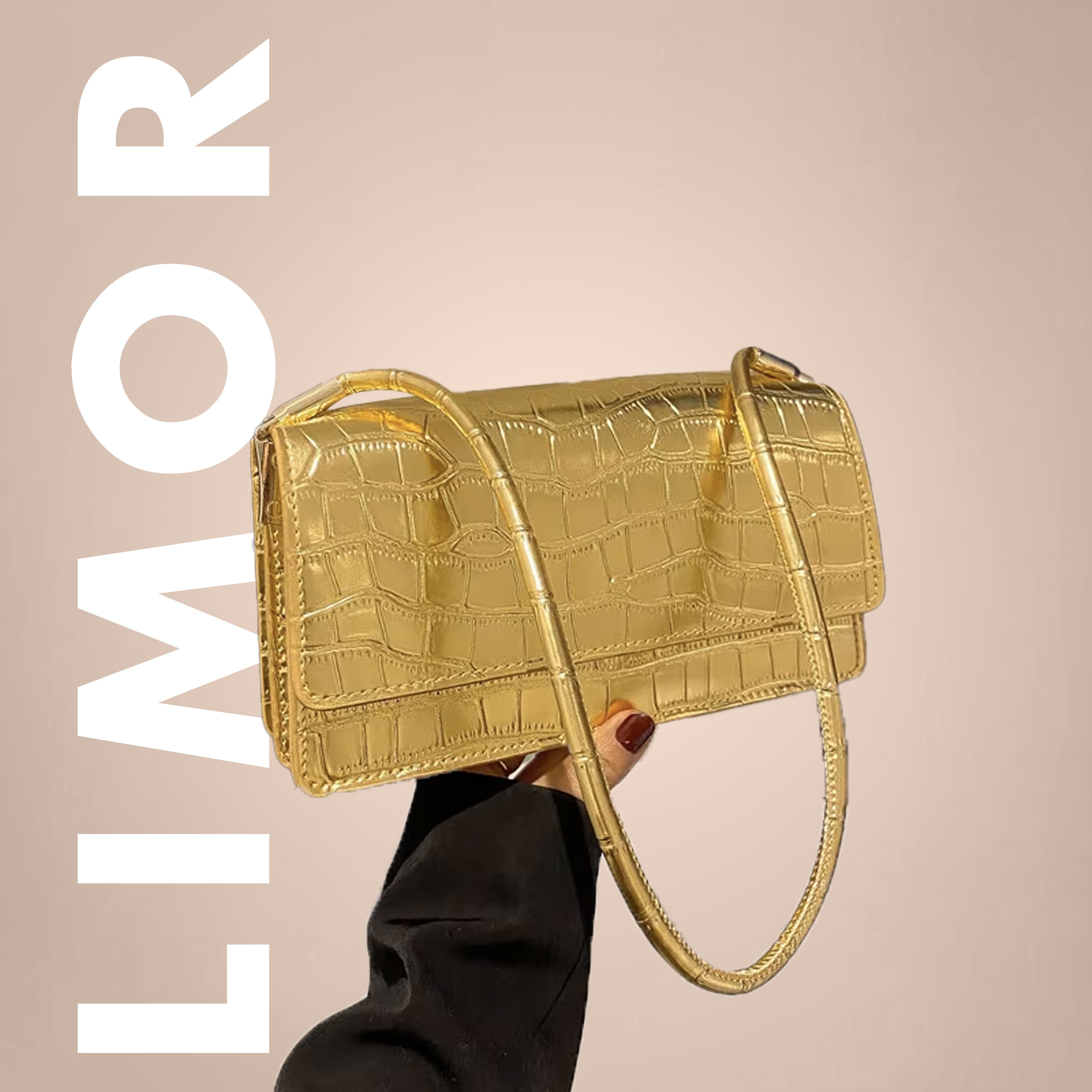 Luxury Crocodile Leather Shoulder Bag – Elegant & Stylish Bag in 8 Colors