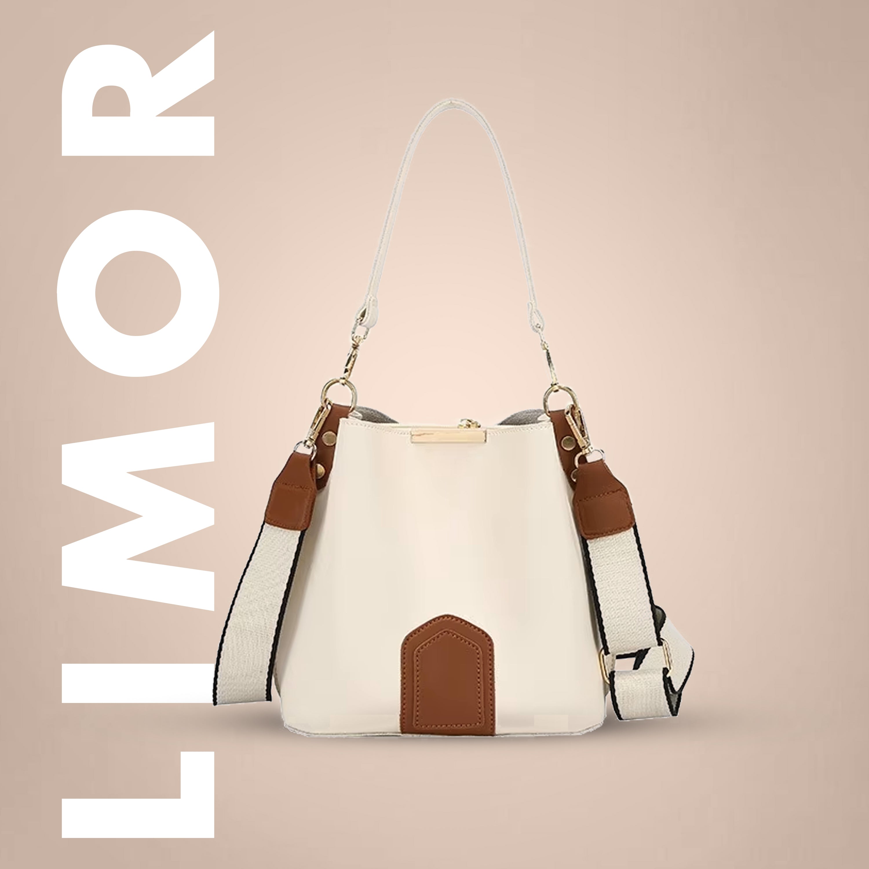 Designer Leather Bucket Bag