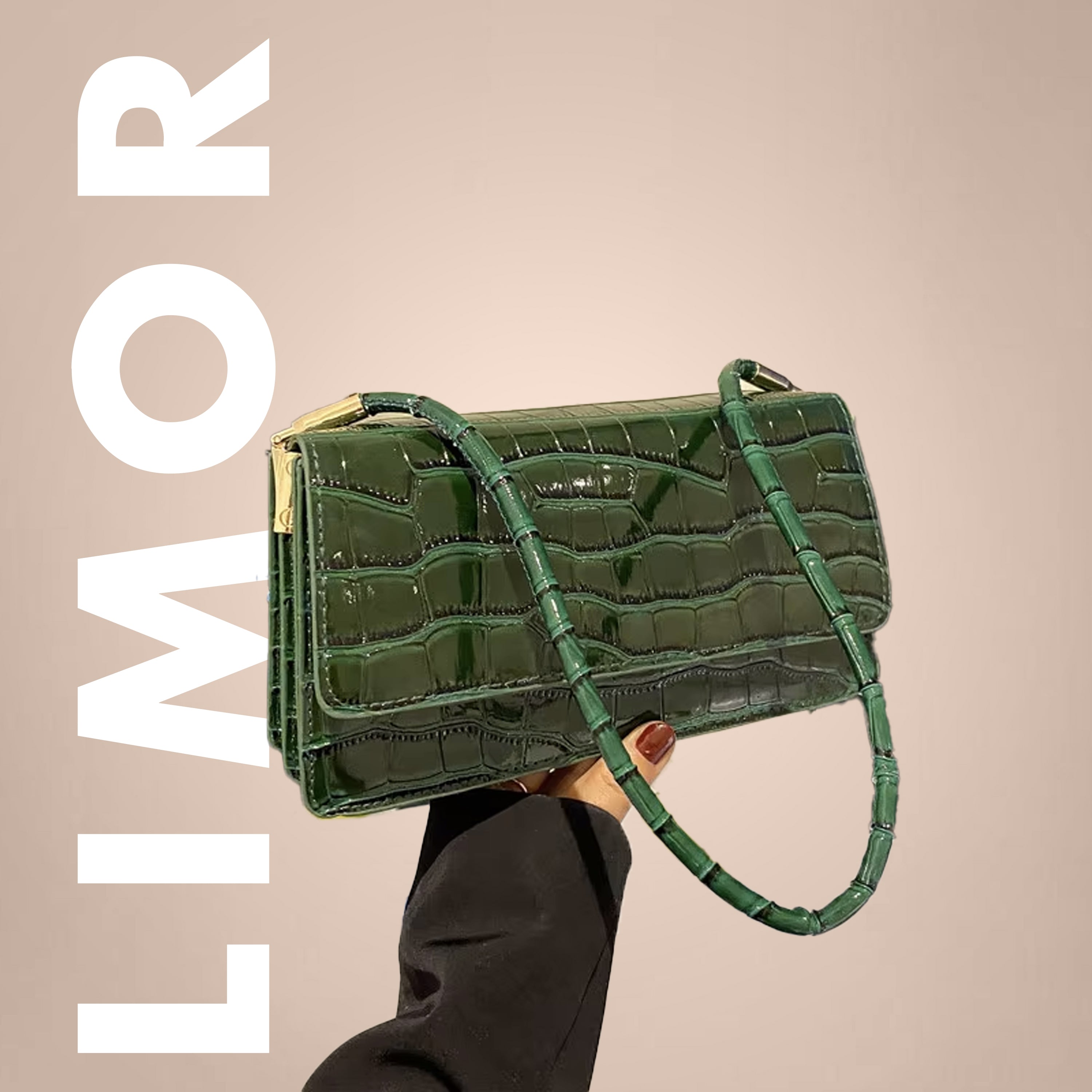 Luxury Crocodile Leather Shoulder Bag – Elegant & Stylish Bag in 8 Colors