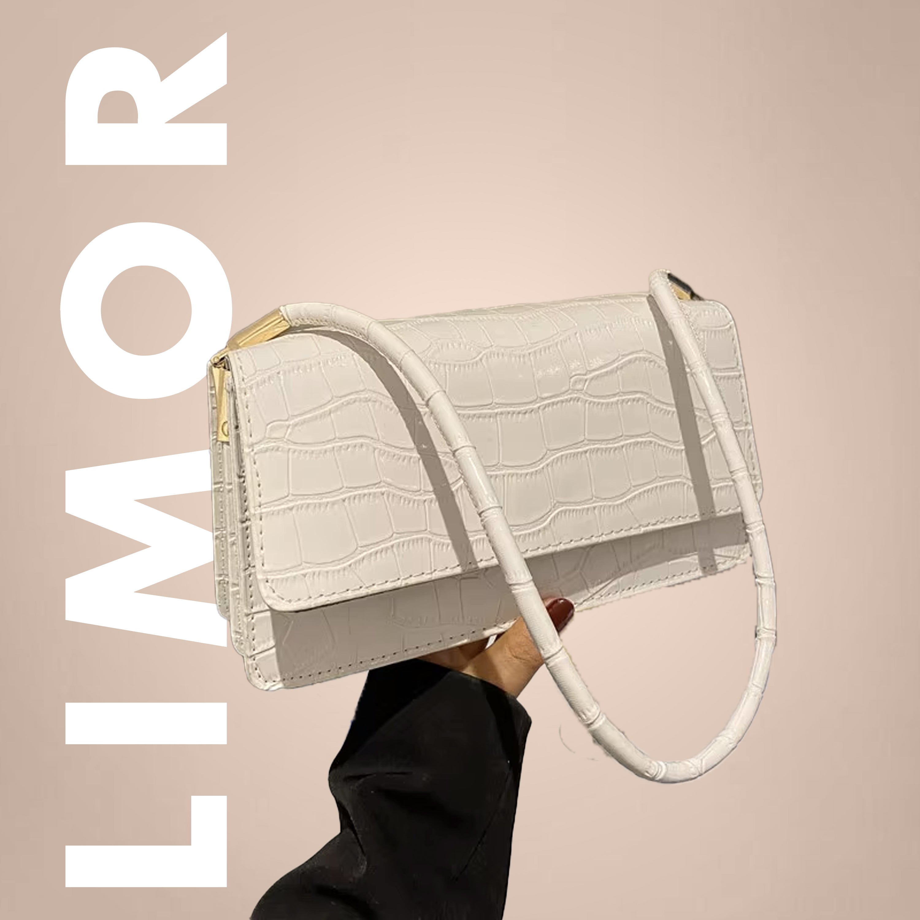 Luxury Crocodile Leather Shoulder Bag – Elegant & Stylish Bag in 8 Colors