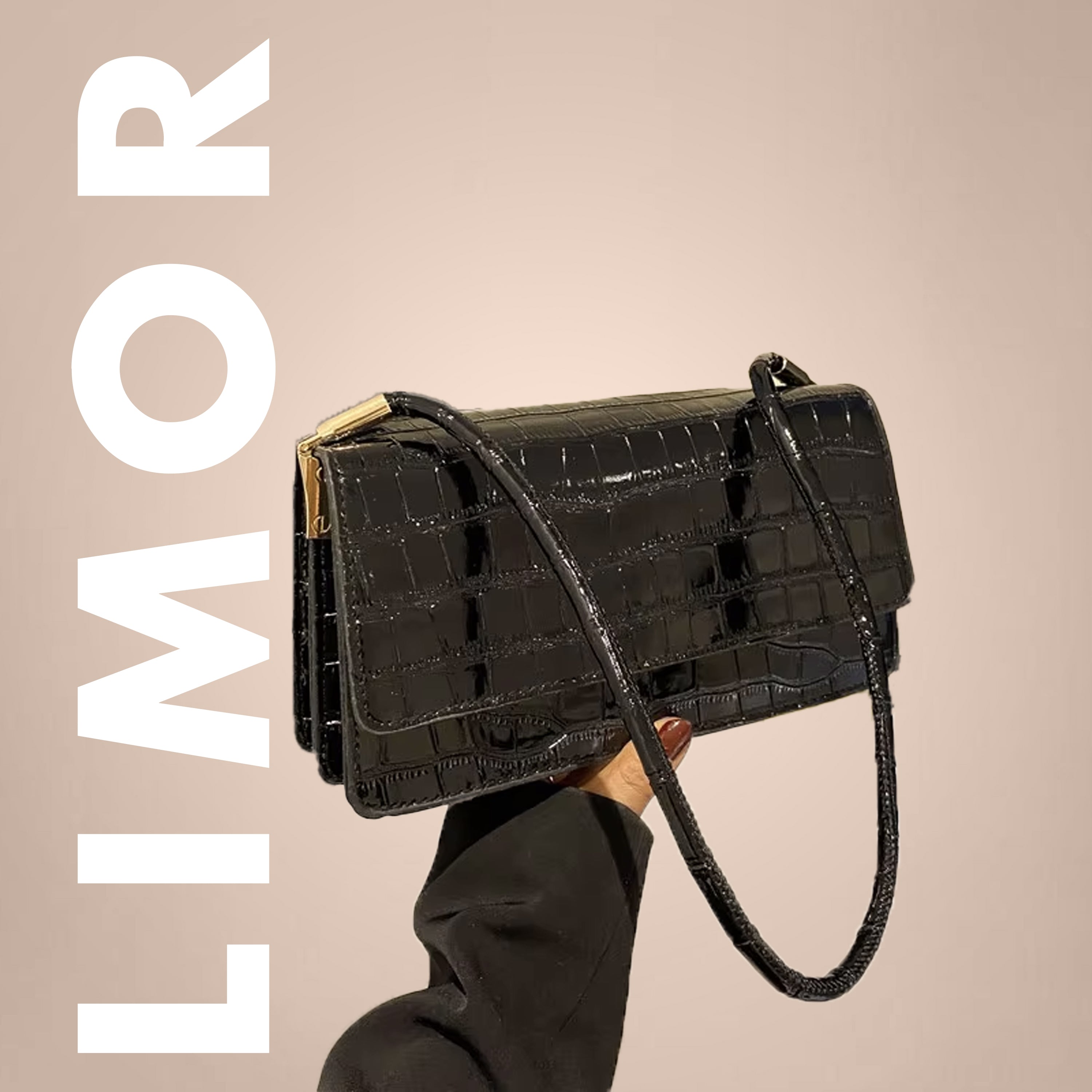 Luxury Crocodile Leather Shoulder Bag – Elegant & Stylish Bag in 8 Colors