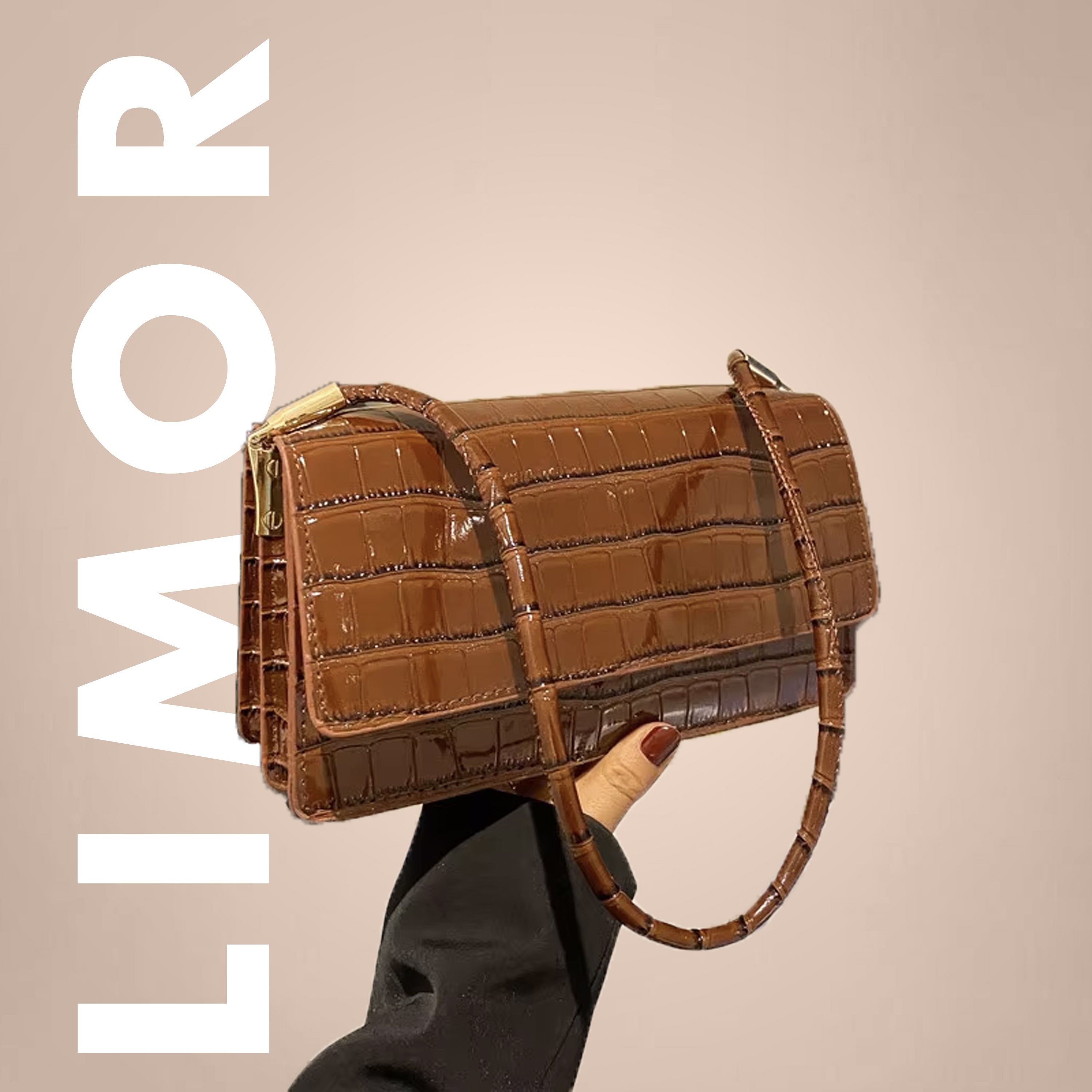 Luxury Crocodile Leather Shoulder Bag – Elegant & Stylish Bag in 8 Colors