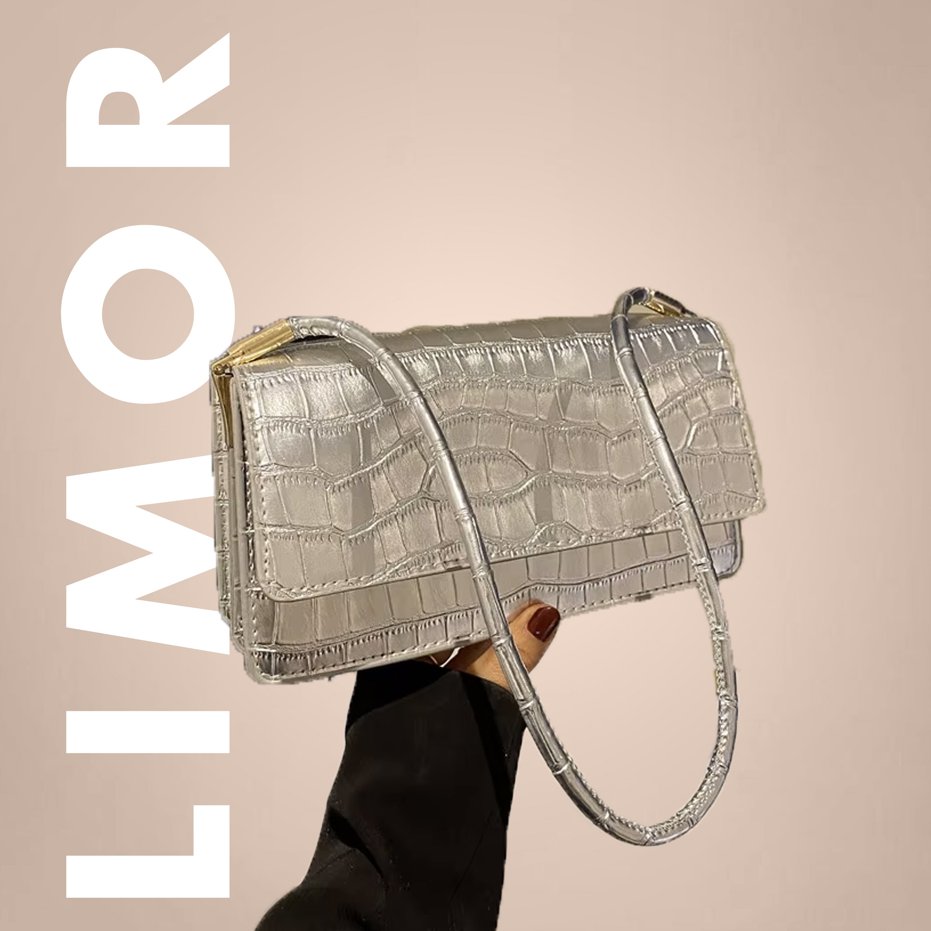 Luxury Crocodile Leather Shoulder Bag – Elegant & Stylish Bag in 8 Colors