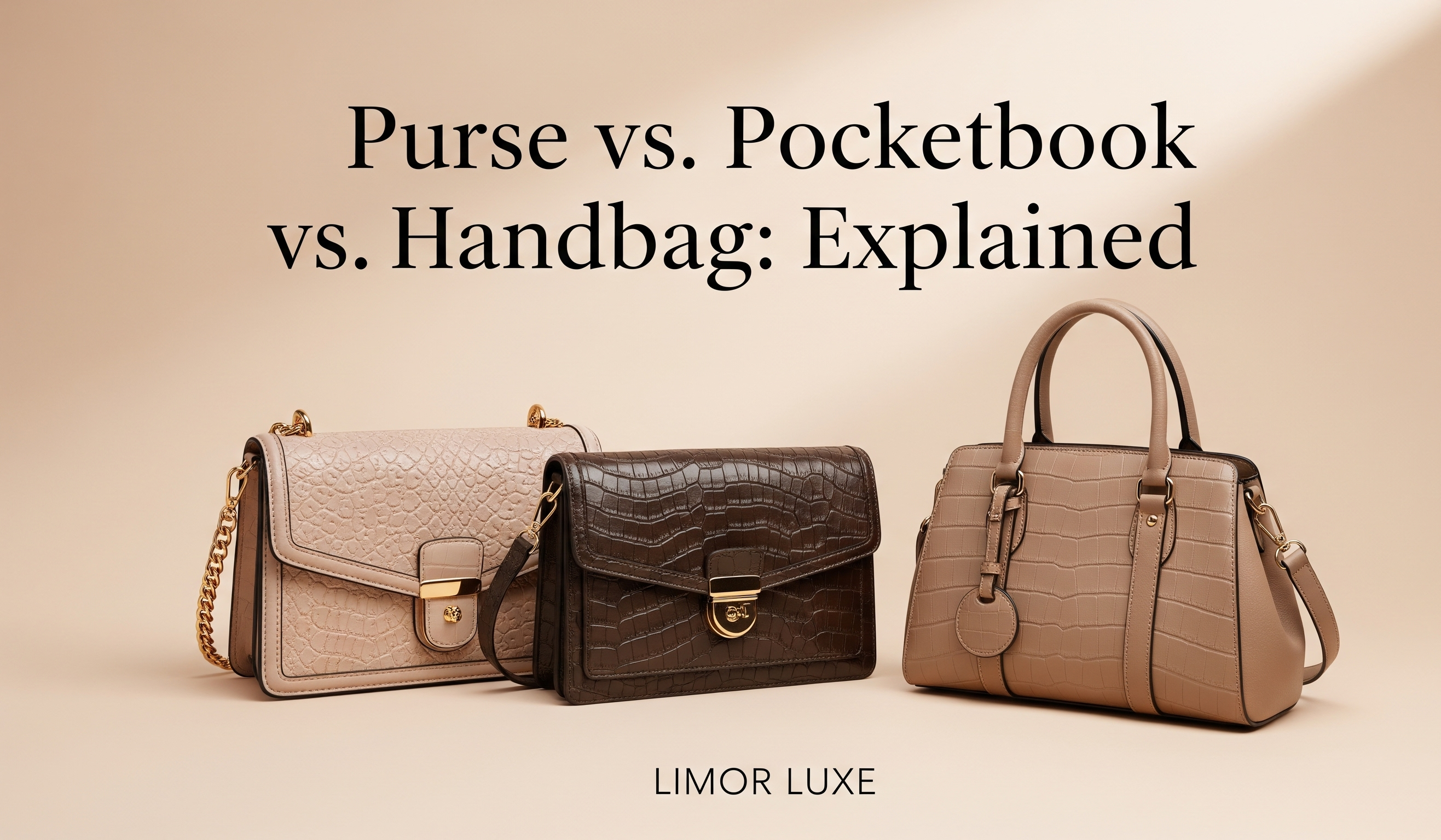 What's the Difference Between a Purse, a Pocketbook, and a Handbag?