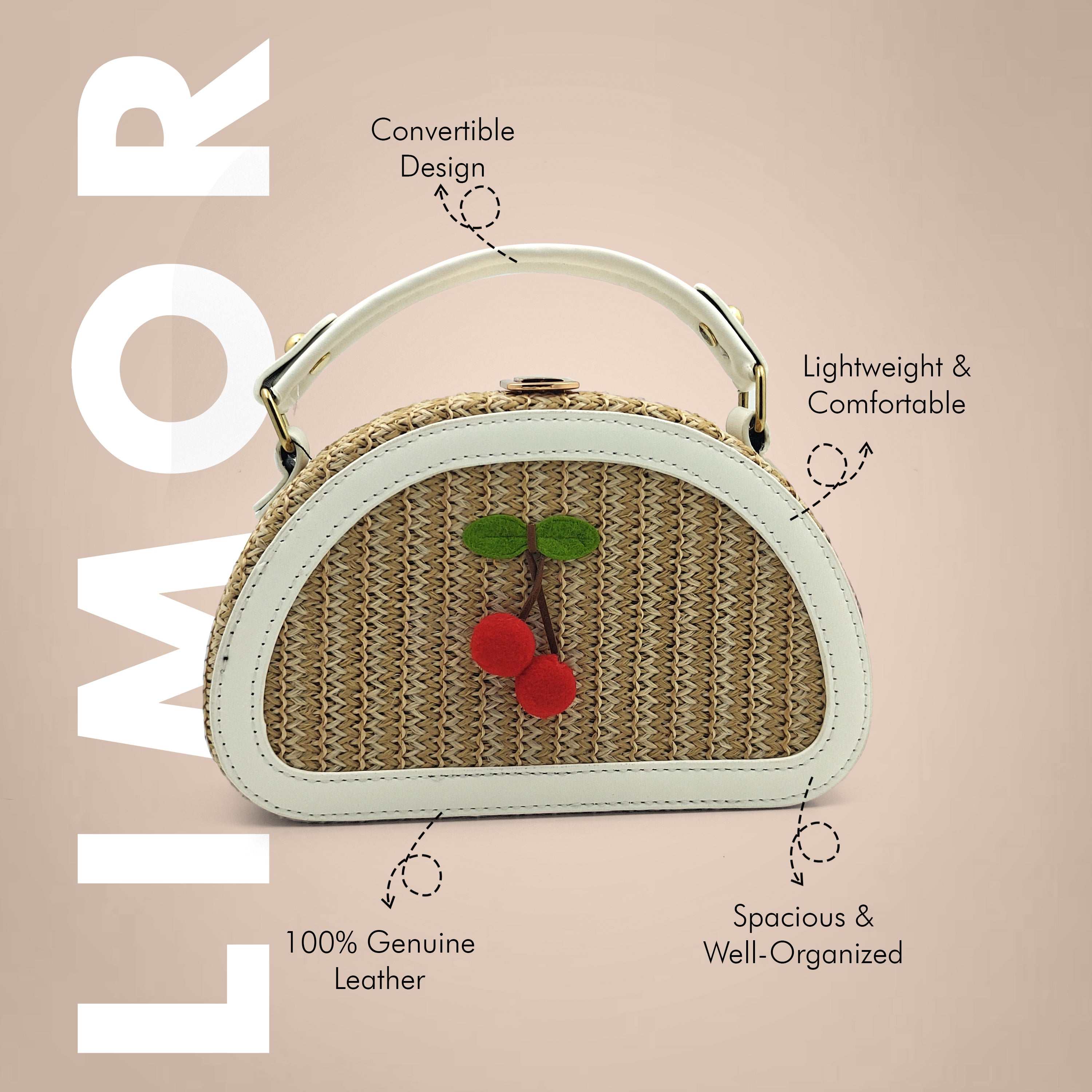 Limor Hand Woven Rattan Bag