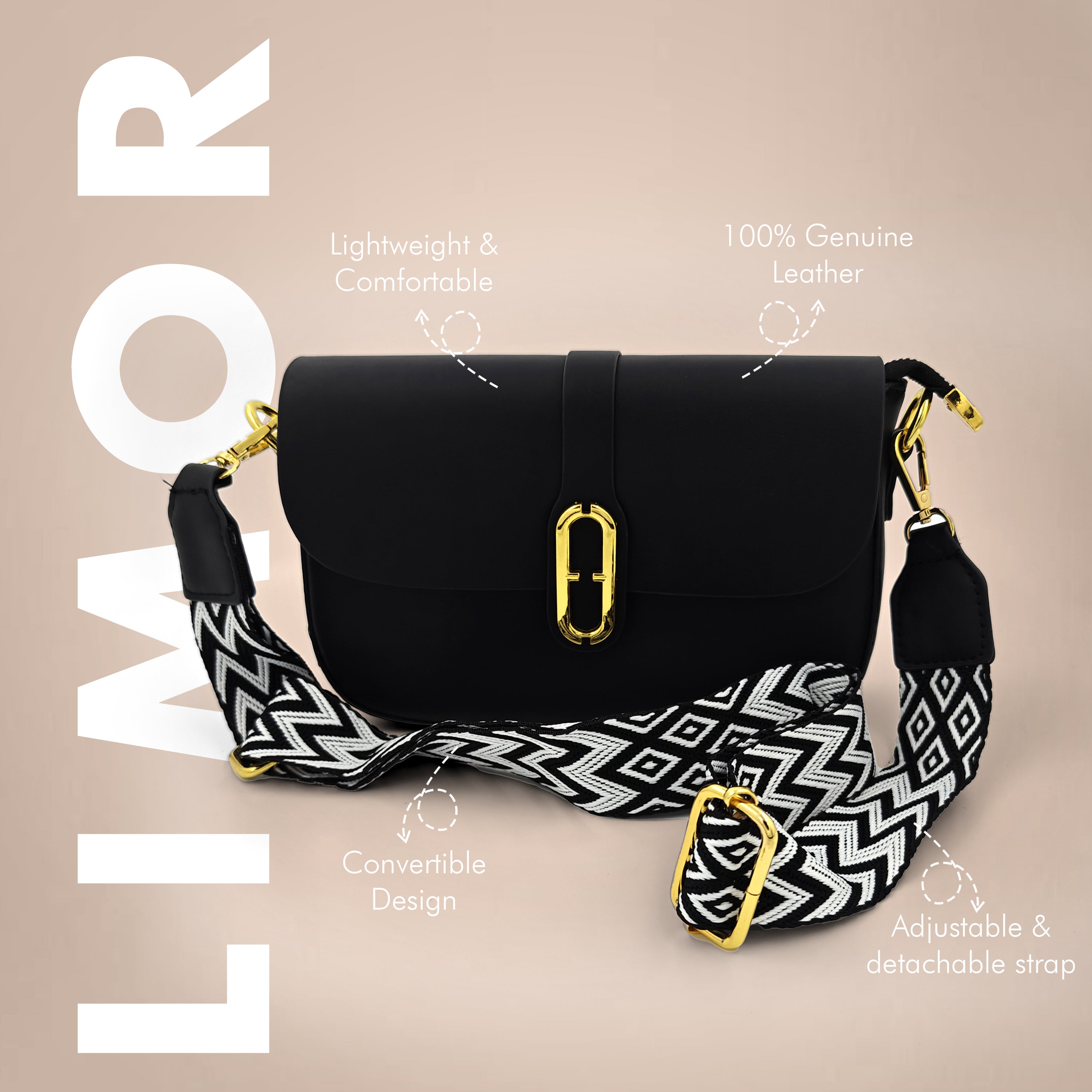 Monochrome Sling – Modern, Sleek & Comfortable