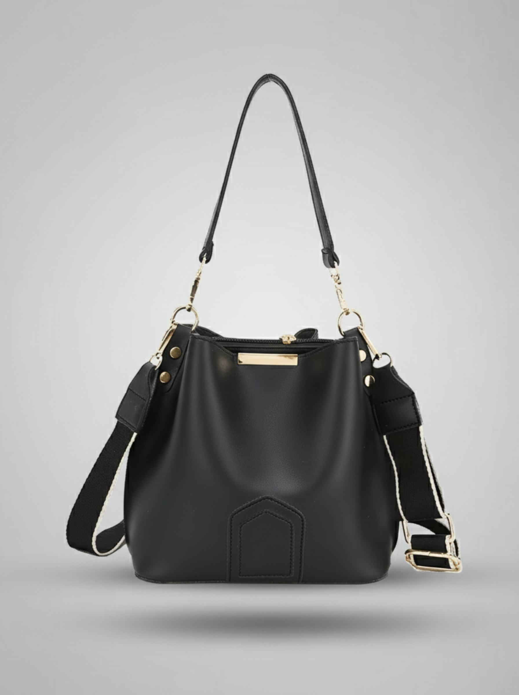 Midnight Bucket Bag – Sleek, Spacious & Stylish
