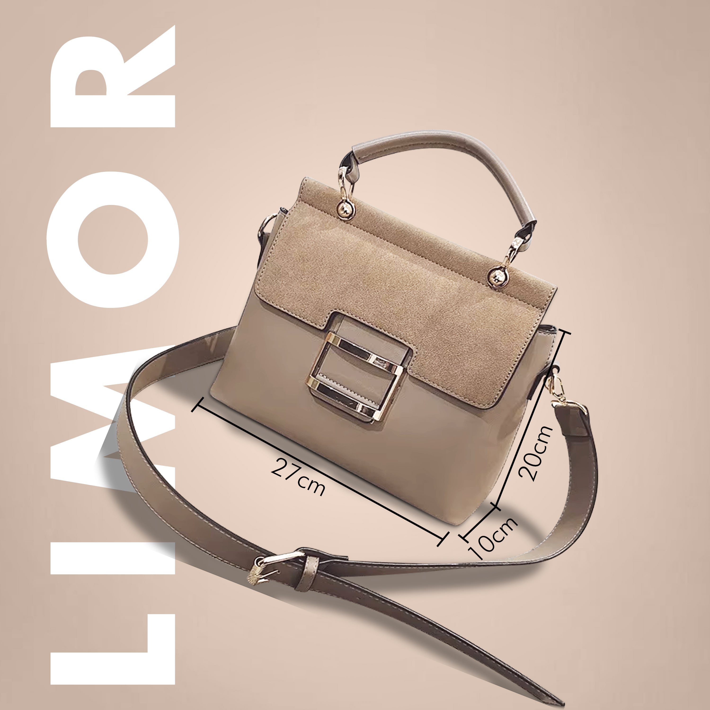 Hot-Selling Fashion Wide Shoulder Strap Portable Crossbody Small Square Bag