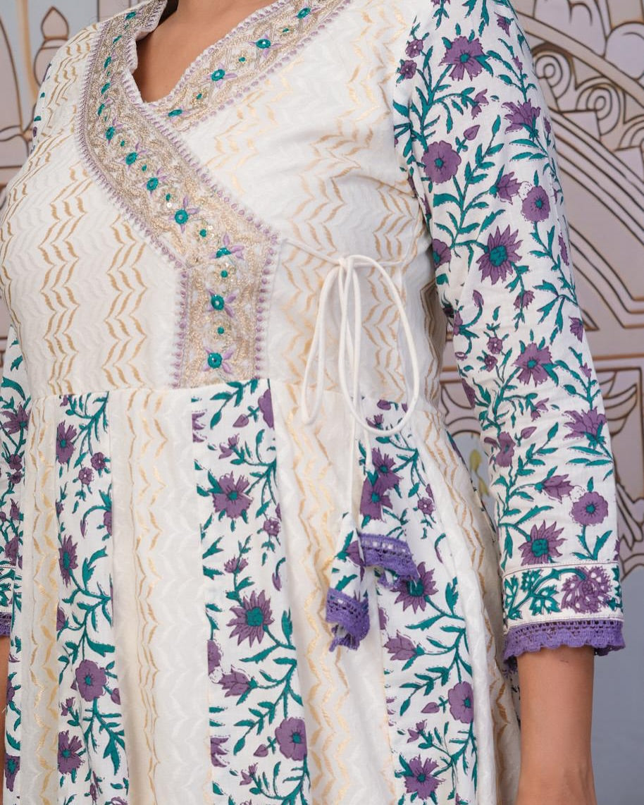 Olivia Hand Made Abakrkali Design Suit