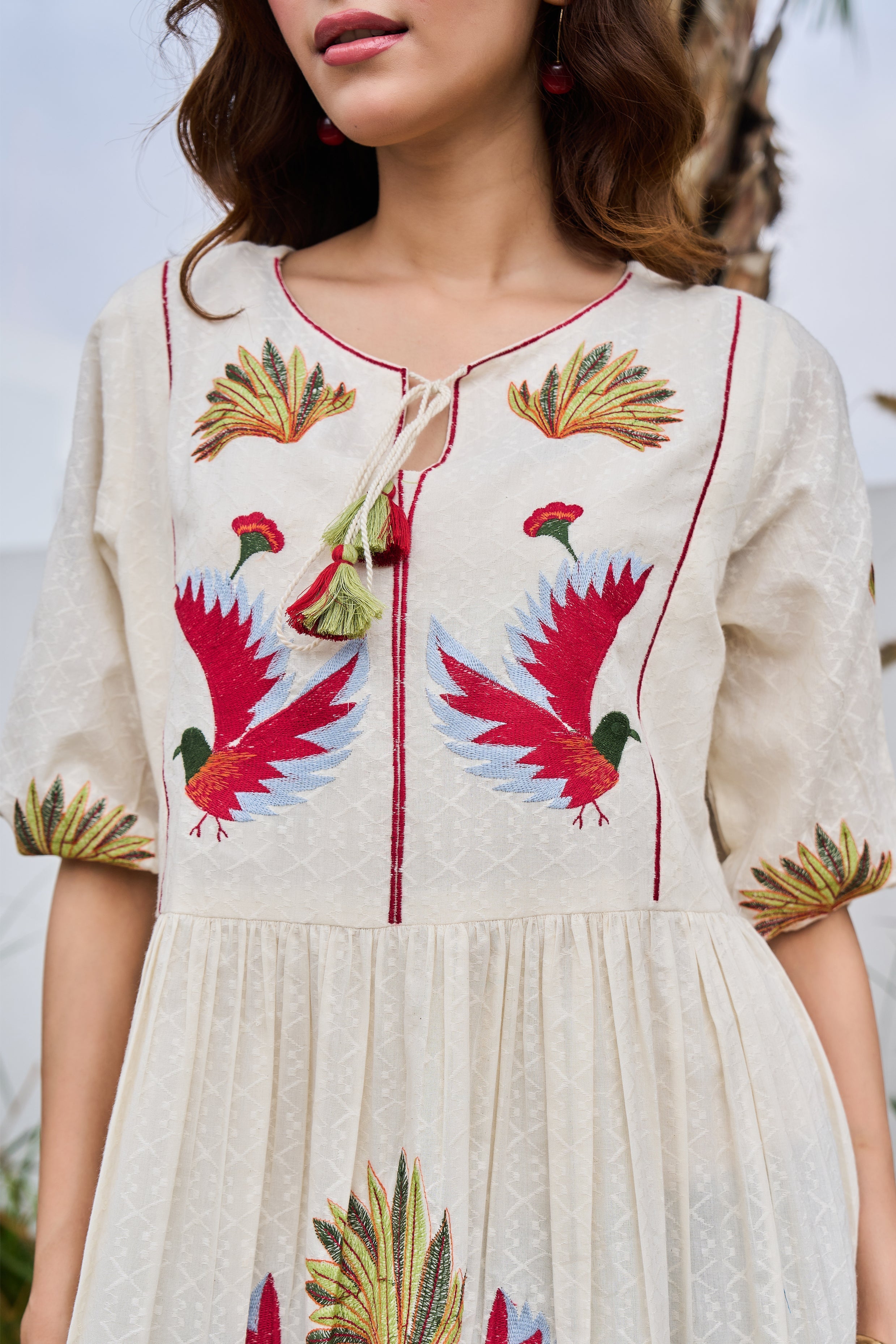 Isabella Designed Printed Cotton Tunic