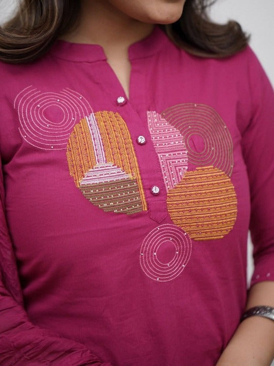 Natalie Embroidered Suit