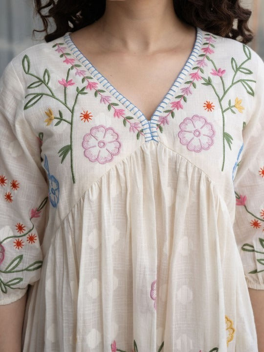 Sophia Hand Made Design Cotton Tunic
