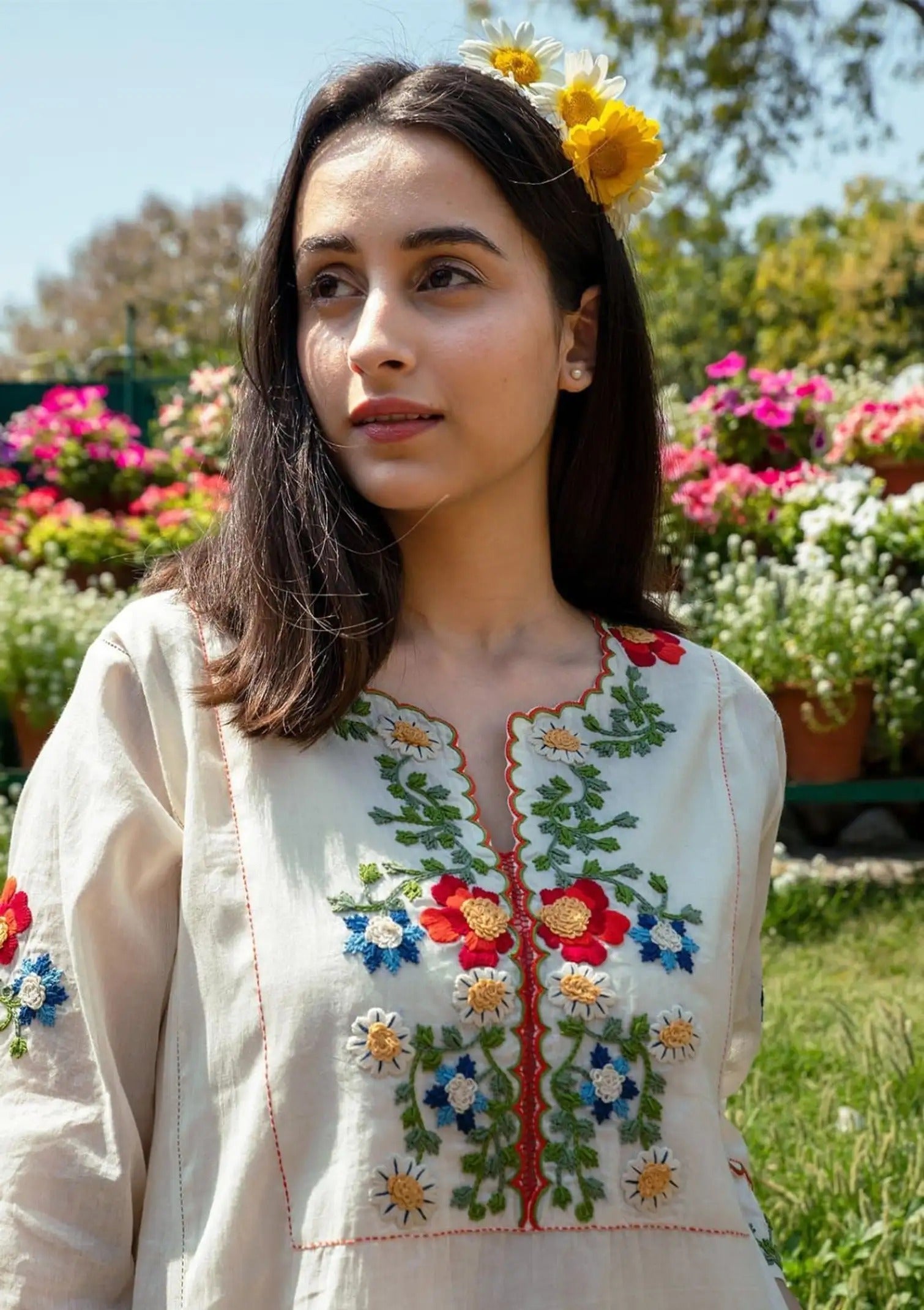 Cora Embroidered Suit