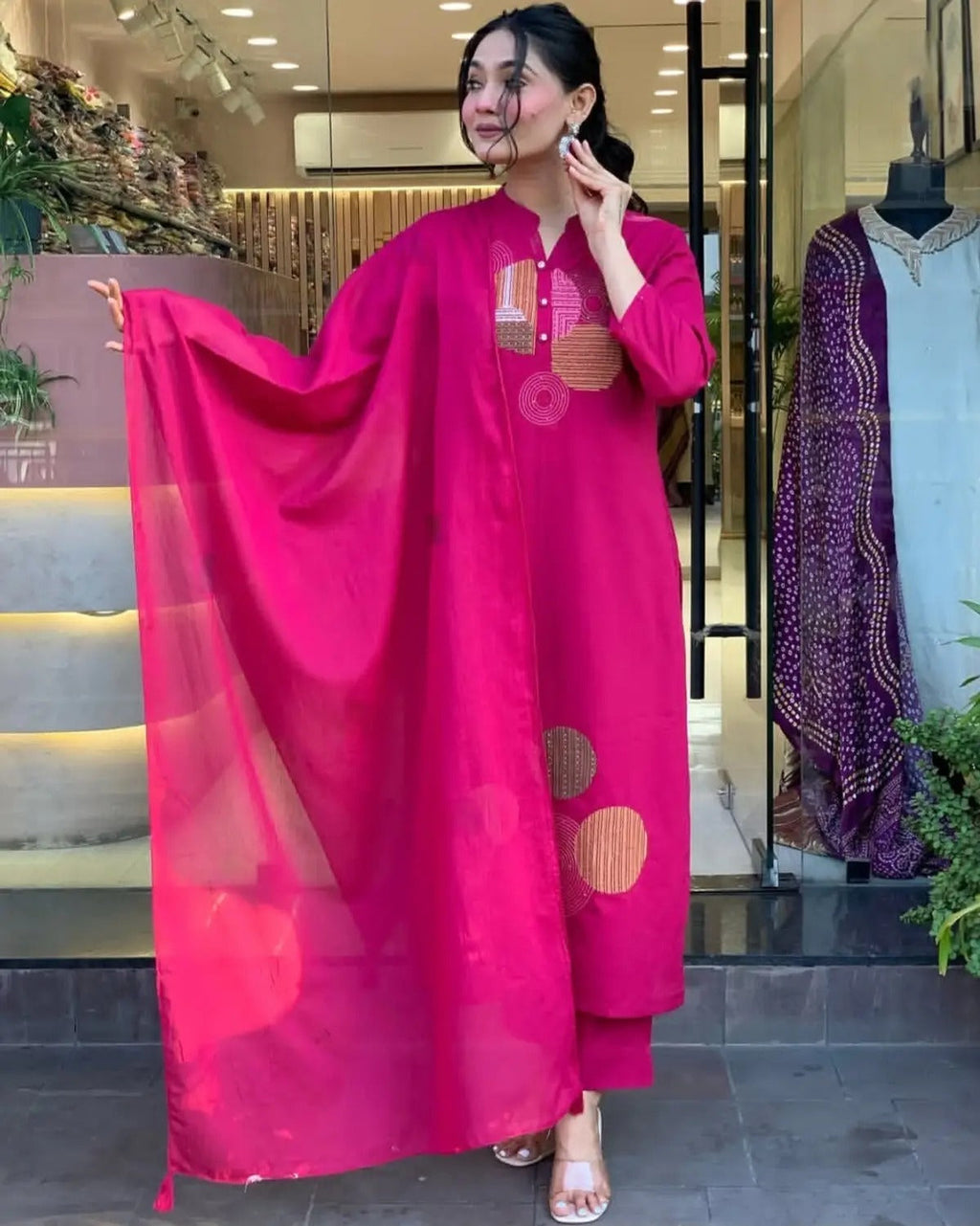 Natalie Embroidered Suit